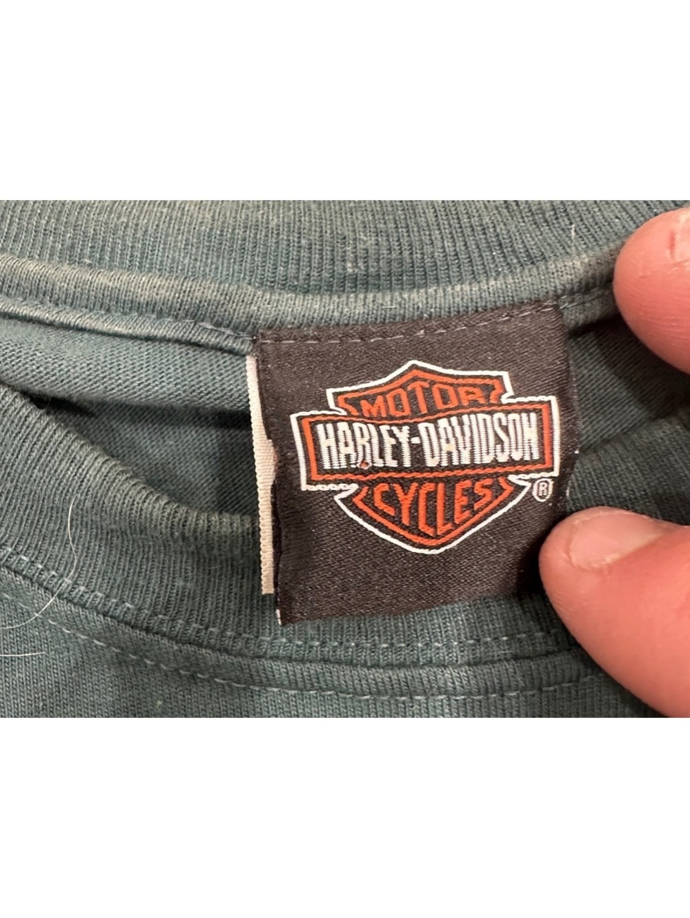 Harley-Davidson Mike's Famous New Castle DE Graphic T-Shirt XL Green - Picture 4 of 6